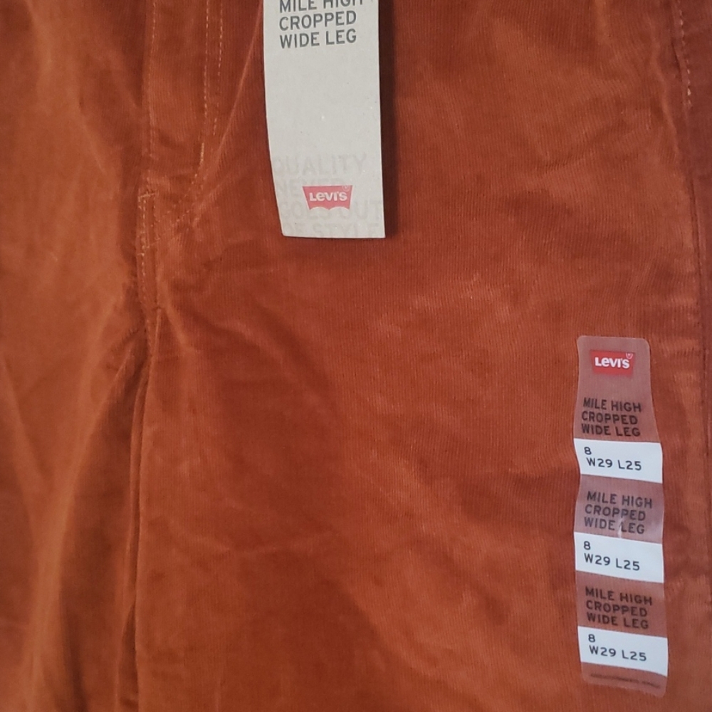 Levi’s Burnt Orange Mile High Wide Leg Jeans - Picture 3 of 5